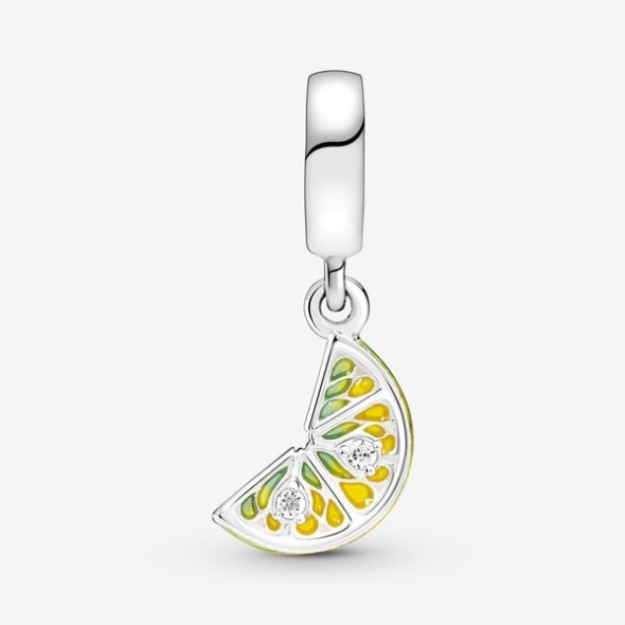 Lemon Slice Sparkling Fruit Dangle Charm Pandora