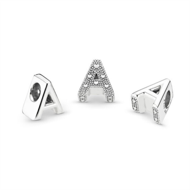 Letter A Initial Necklace Set Pandora