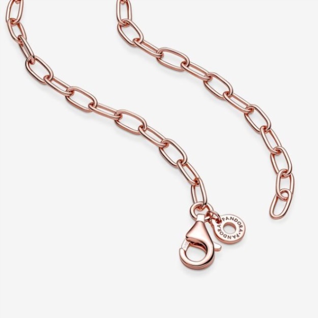 Link Chain Necklace Pandora Rose Gold Plated