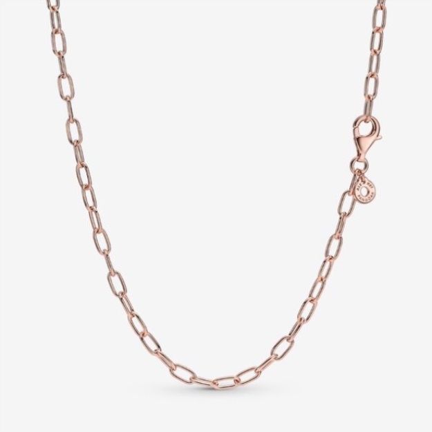 Link Chain Necklace Pandora Rose Gold Plated