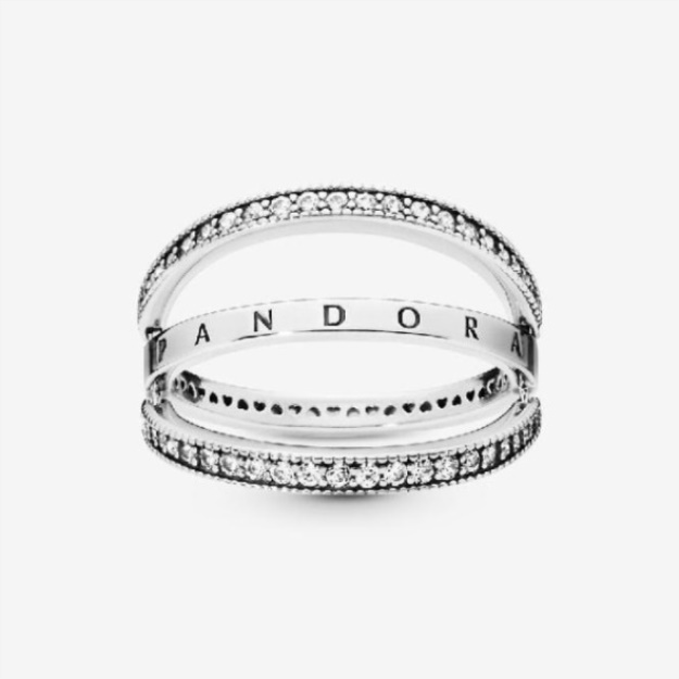 Logo  Hearts Pandora Ring