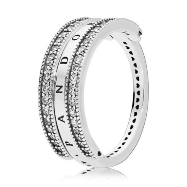 Logo  Hearts Pandora Ring