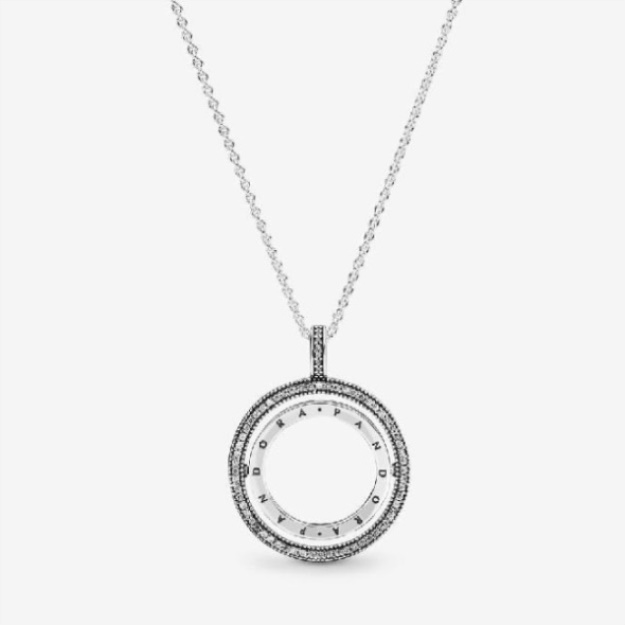 Logo Circle Necklace Pandora