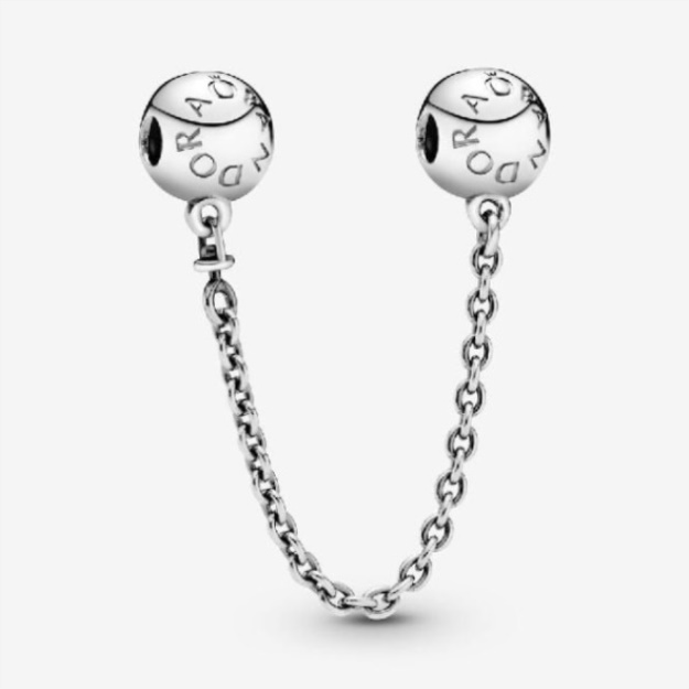 Logo Safety Chain Charm Pandora