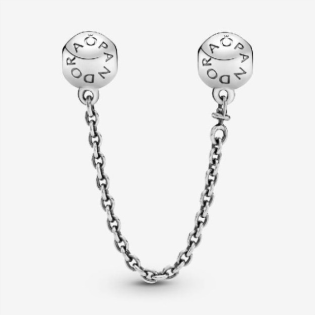 Logo Safety Chain Charm Pandora
