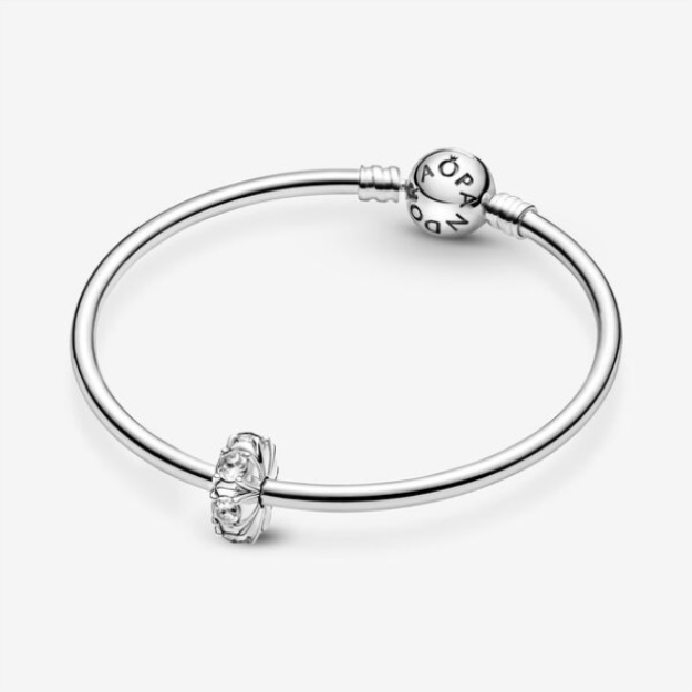 Long Pronged Sparkling Clip Charm Pandora Sterling Silver