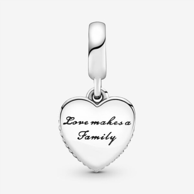 Love Makes A Family Heart Dangle Charm Pandora