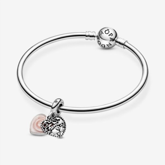 Love Makes A Family Heart Dangle Charm Pandora