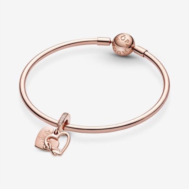 Love You Infinity Heart Dangle Charm Pandora