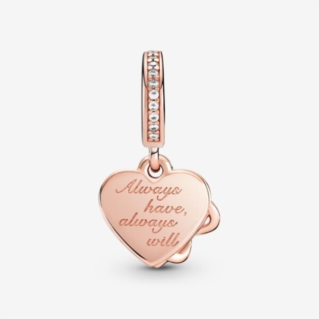 Love You Infinity Heart Dangle Charm Pandora