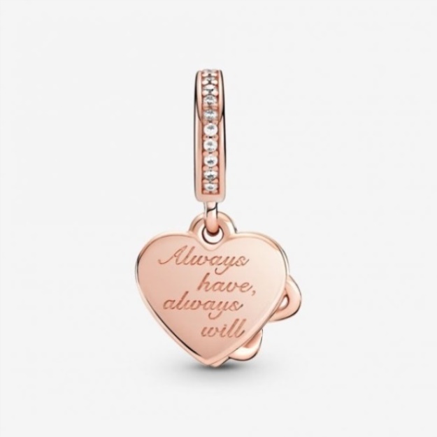 Love You Infinity Heart Dangle Charms Pandora