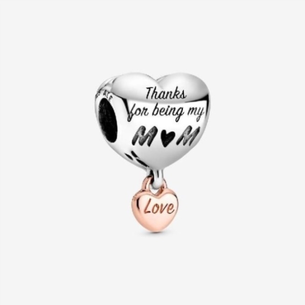 Love You Mum Heart Charms Pandora