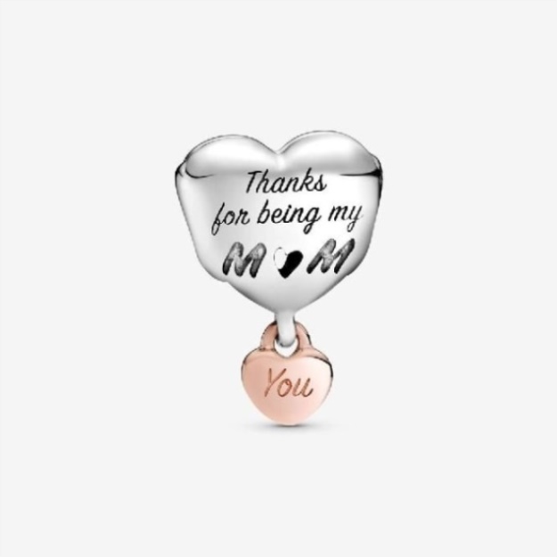 Love You Mum Heart Charms Pandora