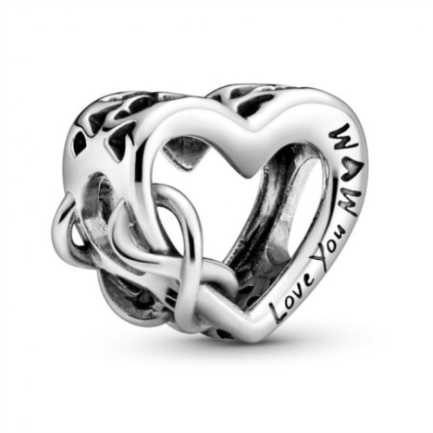 Love You Mum Infinity Heart Charms Pandora