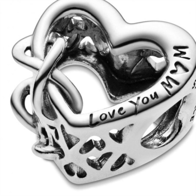 Love You Mum Infinity Heart Charms Pandora