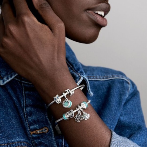 Lucky Four Leaf Clover Dangle Charm Pandora