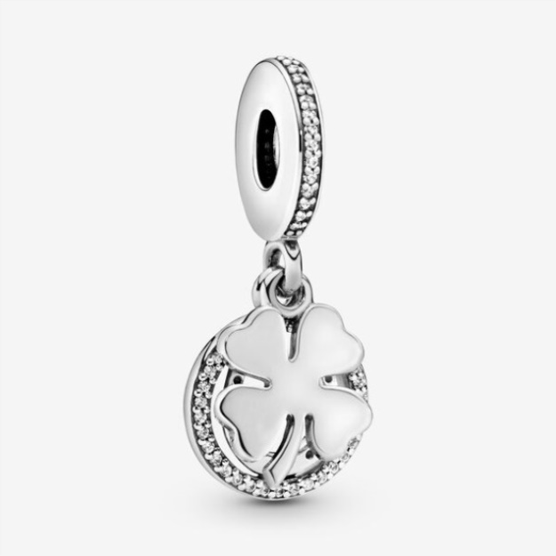 Lucky Four-Leaf Clover Dangle Charm Pandora