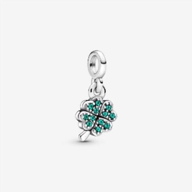 ME My Four-Leaf Clover Silver Dangle Charms Pandora