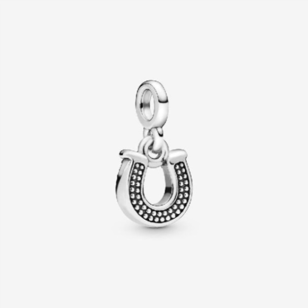 ME My Lucky Horseshoe Silver CZ Dangle Charms Pandora