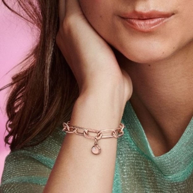 ME Rose Gold Lucky Bottle Cap Mini Dangle Pandora