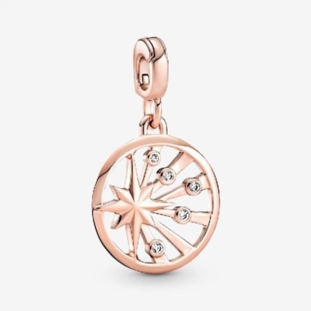 ME Rose Gold Rays of Life Medallion Charm Pandora