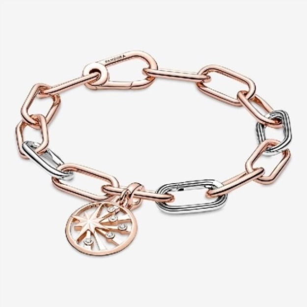 ME Rose Gold Rays of Life Medallion Charm Pandora