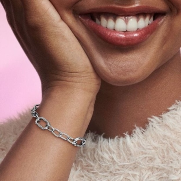 ME Silver Small Link Pandora Chain Bracelet