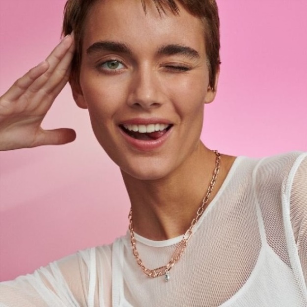 ME Styling Rose Gold Dream Word Chain Link Pandora