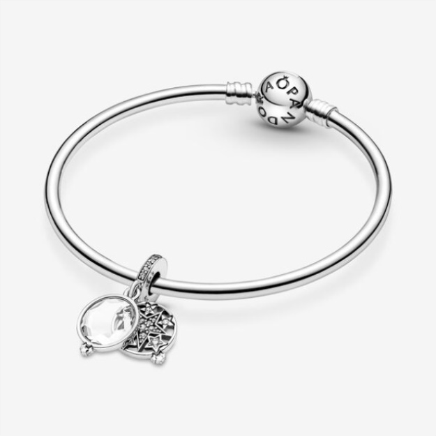 Magnified Star Double Dangle Charm-Final Sale Pandora