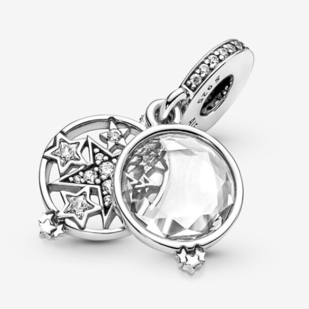 Magnified Star Double Dangle Charm-Final Sale Pandora