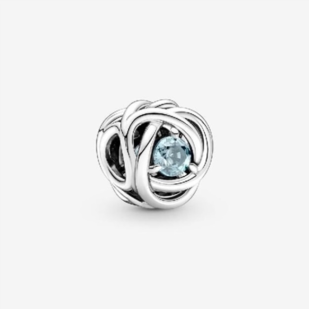 March Birthstone Eternity Circle Charms Pandora
