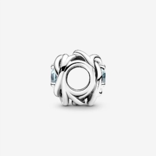 March Birthstone Eternity Circle Charms Pandora