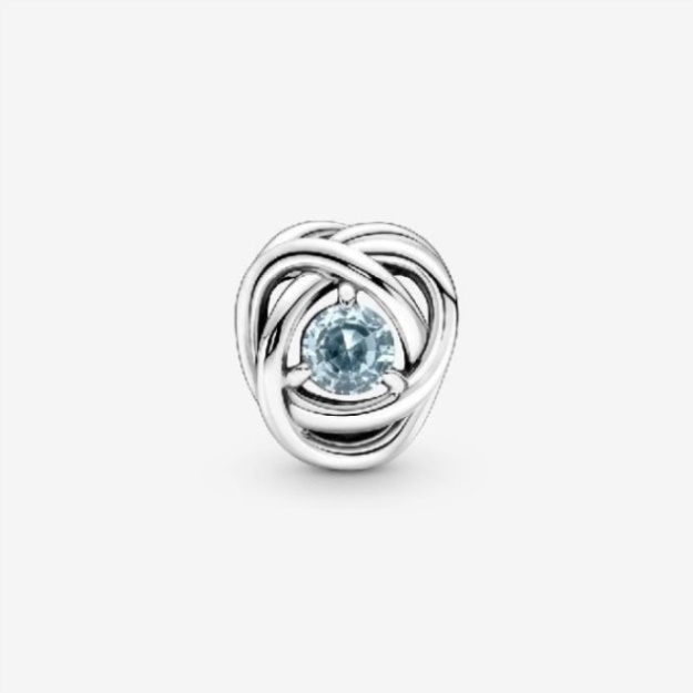 March Birthstone Eternity Circle Charms Pandora