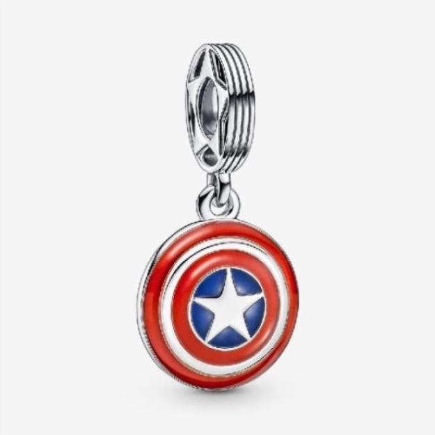 Marvel The Avengers Captain America\s Shield Dangle Charms Pandora