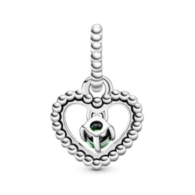 May Birthstone Heart Charms Pandora