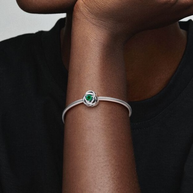 May Green Eternity Circle Charm Pandora