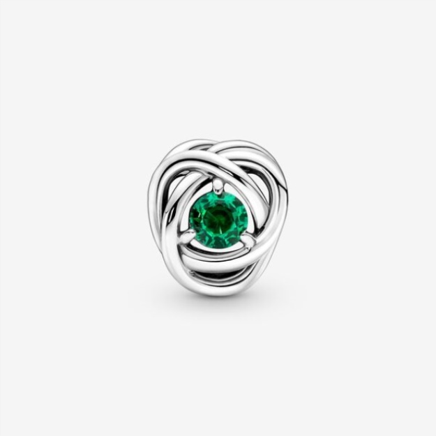 May Green Eternity Circle Charm Pandora