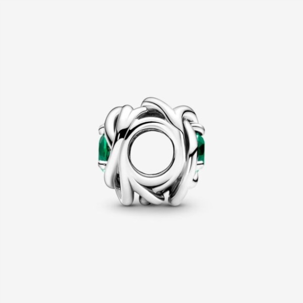 May Green Eternity Circle Charm Pandora