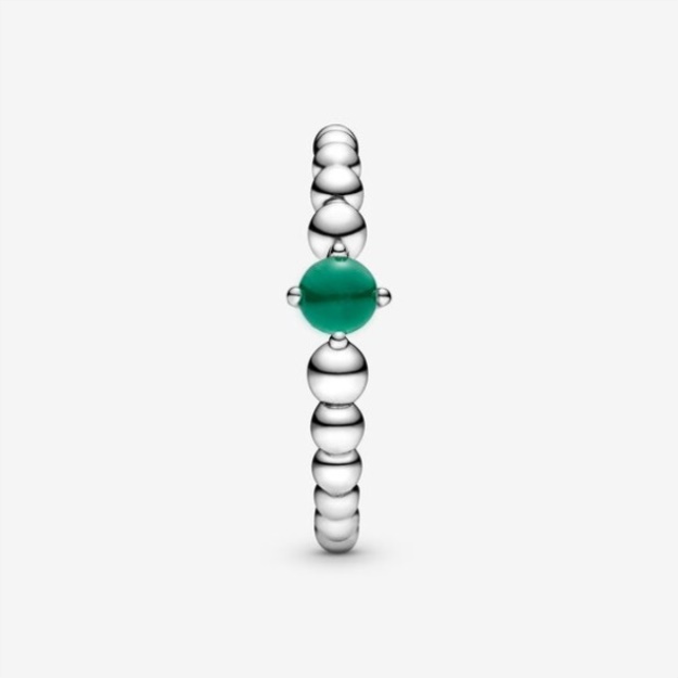 May Rainforest Green Beaded Ring Pandora