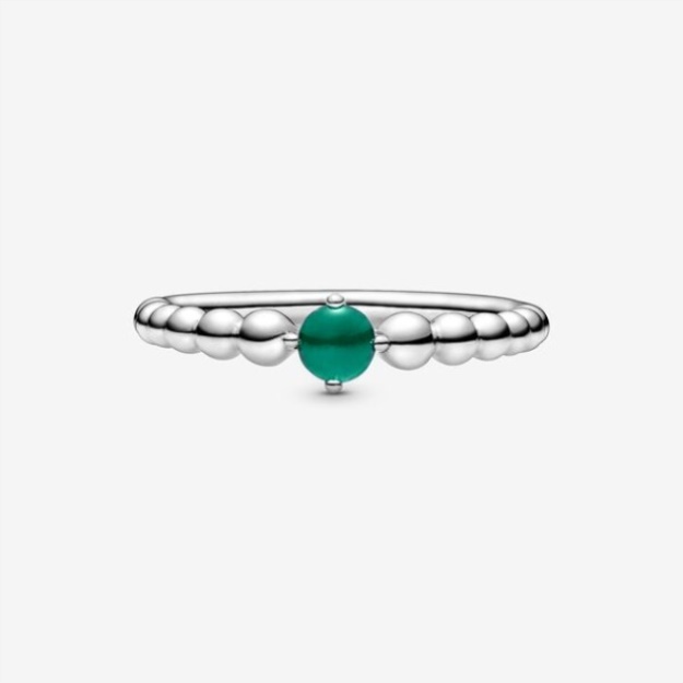 May Rainforest Green Beaded Ring Pandora