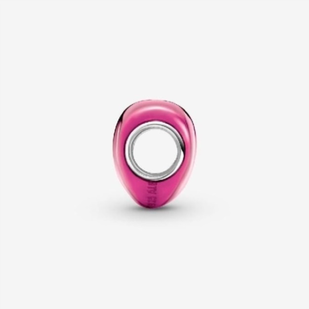 Metallic Pink Heart Charms Pandora