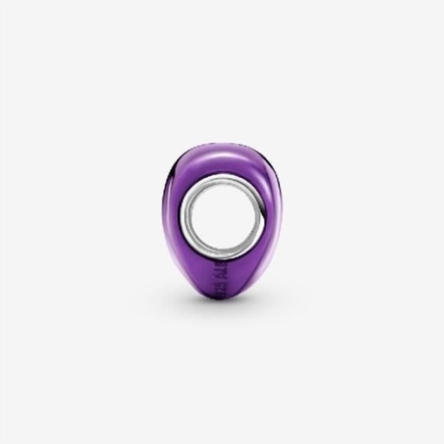 Metallic Purple Heart Charm Pandora CA