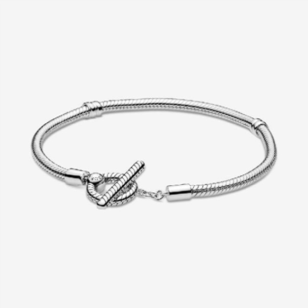 Moments Brand Pandora T-Bar Snake Chain Bracelet