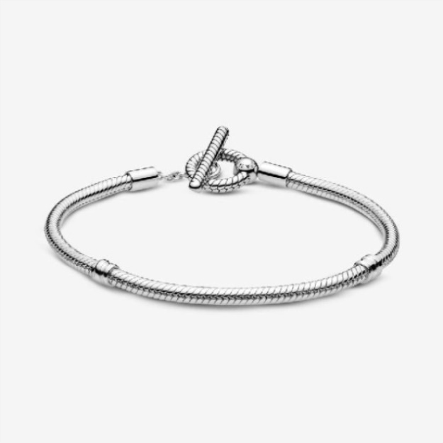 Moments Brand Pandora T-Bar Snake Chain Bracelet