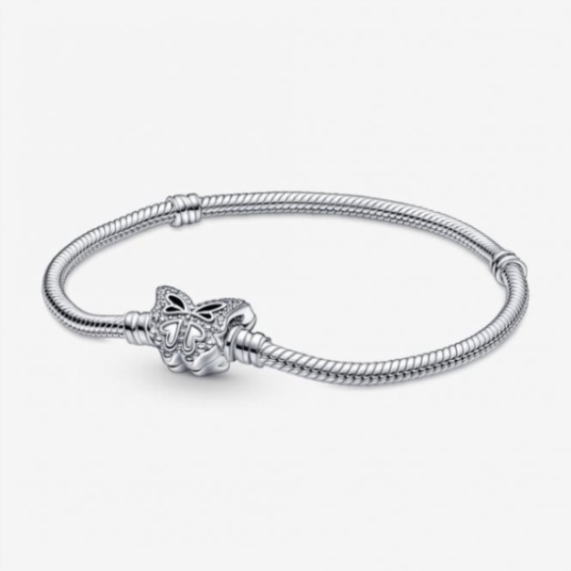 Moments Butterfly Clasp Snake Pandora Chain Bracelet