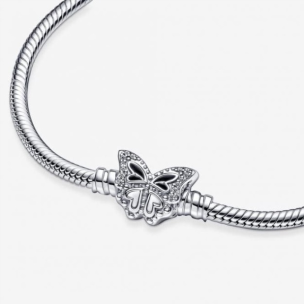 Moments Butterfly Clasp Snake Pandora Chain Bracelet