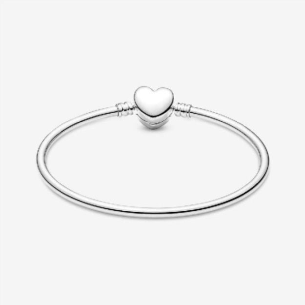 Moments Entwined Infinite Hearts Clasp Bangle Pandora
