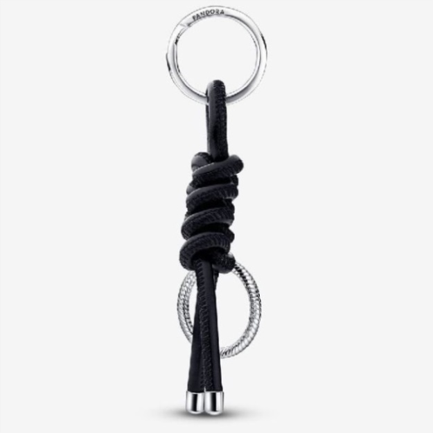 Moments Leather-Free Fabric Charm Key Rings Pandora