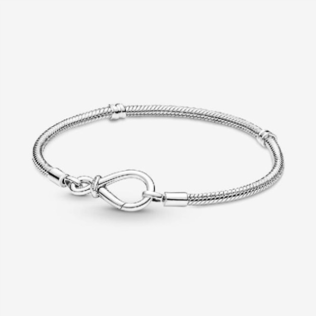 Moments Pandora Infinity Knot Snake Chain Bracelet