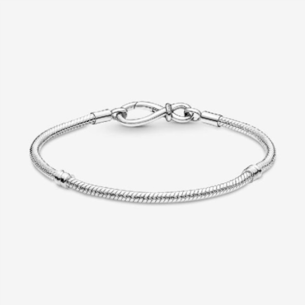 Moments Pandora Infinity Knot Snake Chain Bracelet